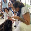 Cães da Guarda Municipal de Santos visitam a Santa Casa